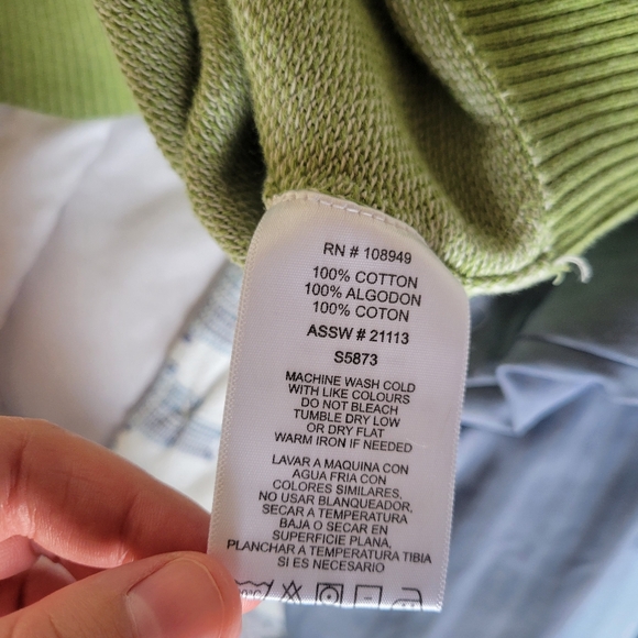 Alex Cannon 1/4 Zip Sweater Mens Large 100% Cotton - Picture 6 of 7